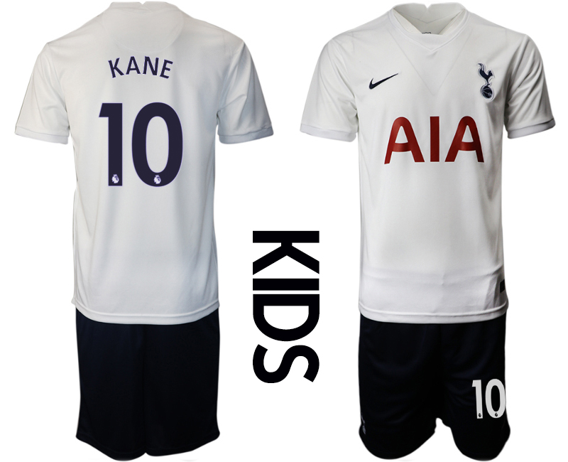 Cheap Youth 2021-2022 Club Tottenham home white 10 Nike Soccer Jersey